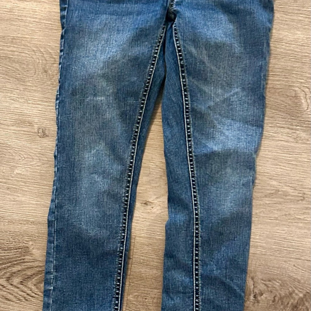 Blue Slim Fit Jeans with Natural Fading